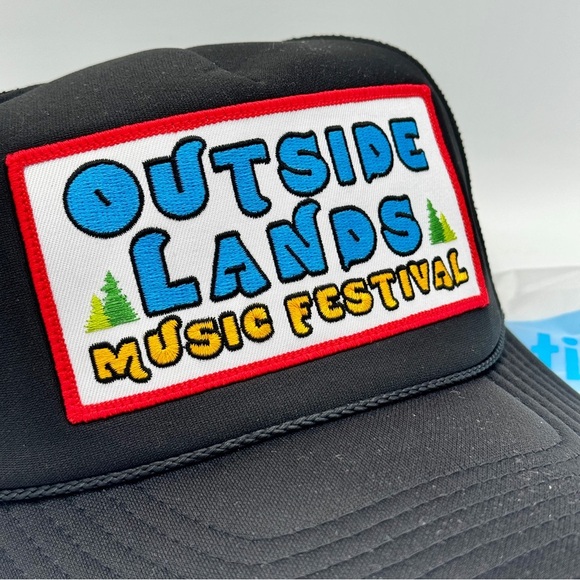 NWT Aviator Nation Outside Lands Music Festival 2024 Trucker Hat in black main image 11